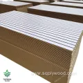 Custom Wholesale 4x8 Feet 18mm Slot Wall Laminated Melamine MDF Slatwall Panel